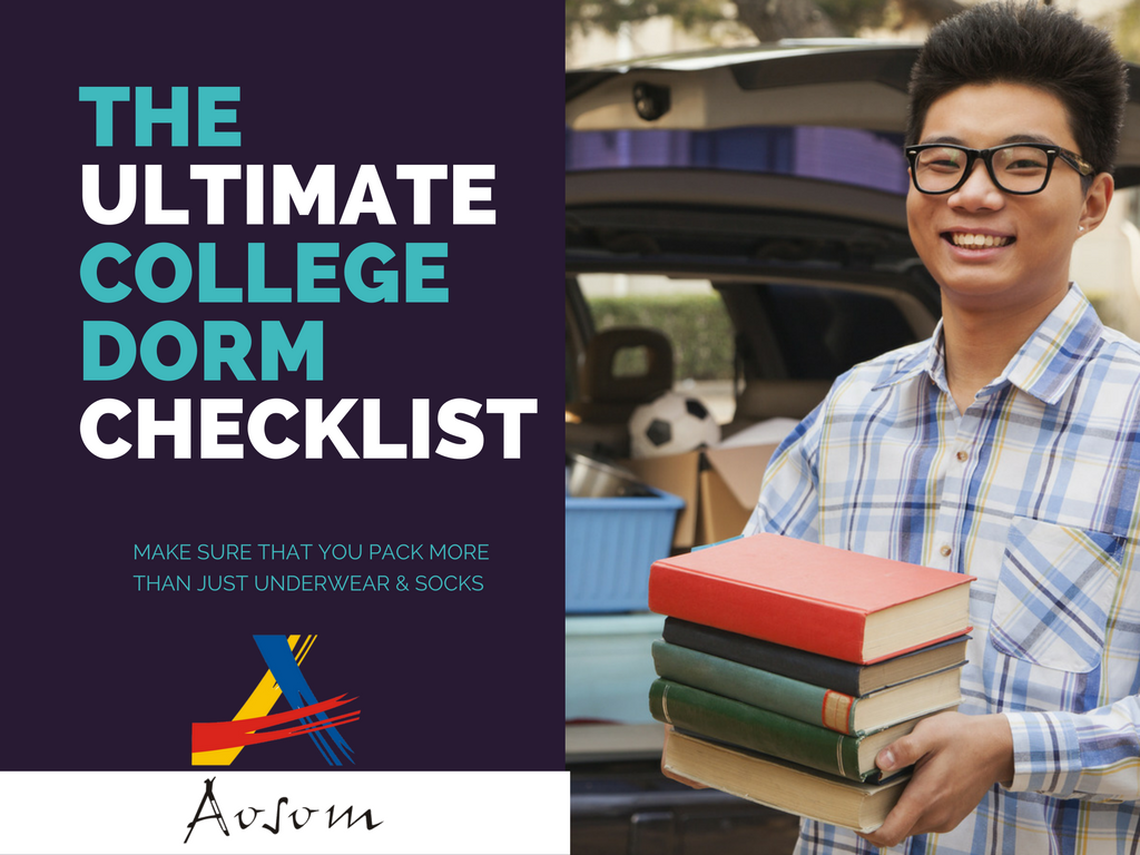 The Ultimate College Dorm Checklist by Aosom