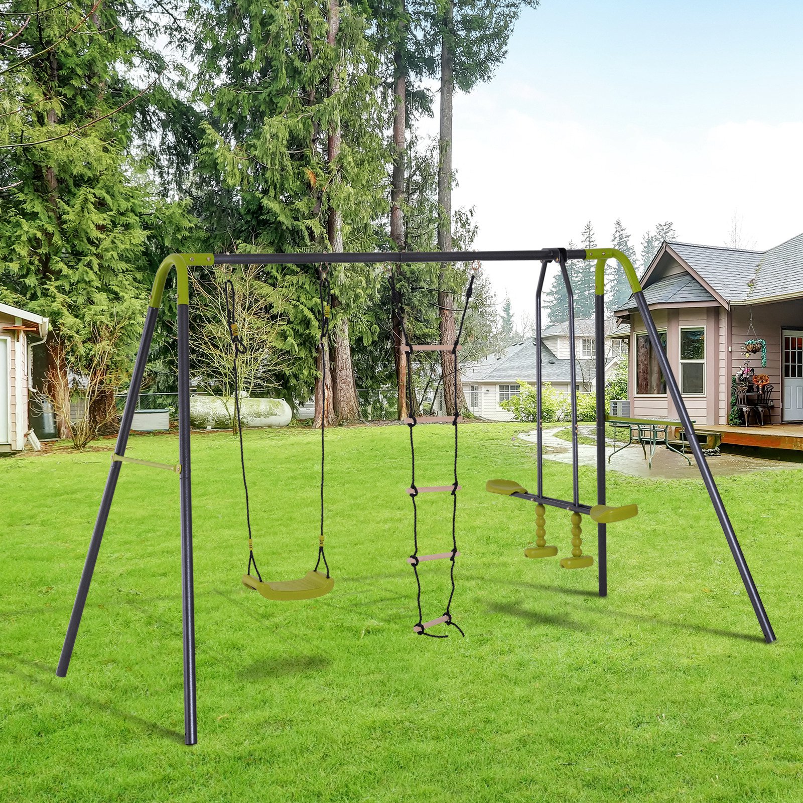 Outdoor Swing Set Toy from Aosom.com