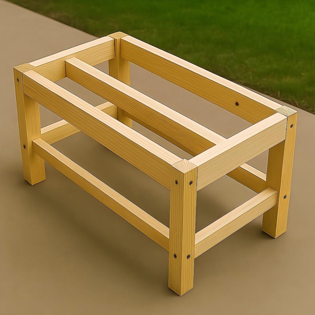 Assemble the Base Frame and attach the legs to the table frame